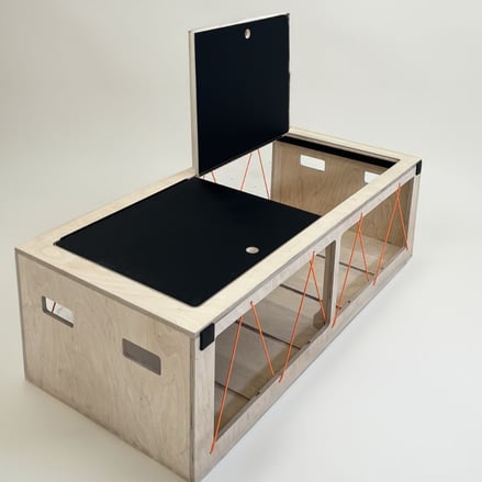 grande banquette DUNE avec trappe